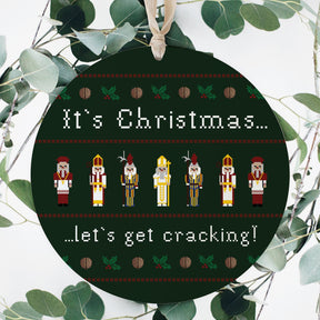 It's Christmas Let's Get Cracking 8" Hanging Sign | Catholic Gifts & Decor-3