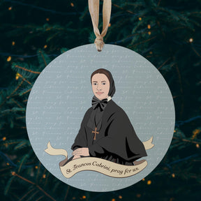 Mother Cabrini  8" Hanging Sign | Catholic Gifts & Decor-2