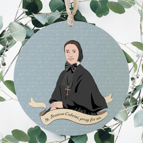 Mother Cabrini  8" Hanging Sign | Catholic Gifts & Decor-3