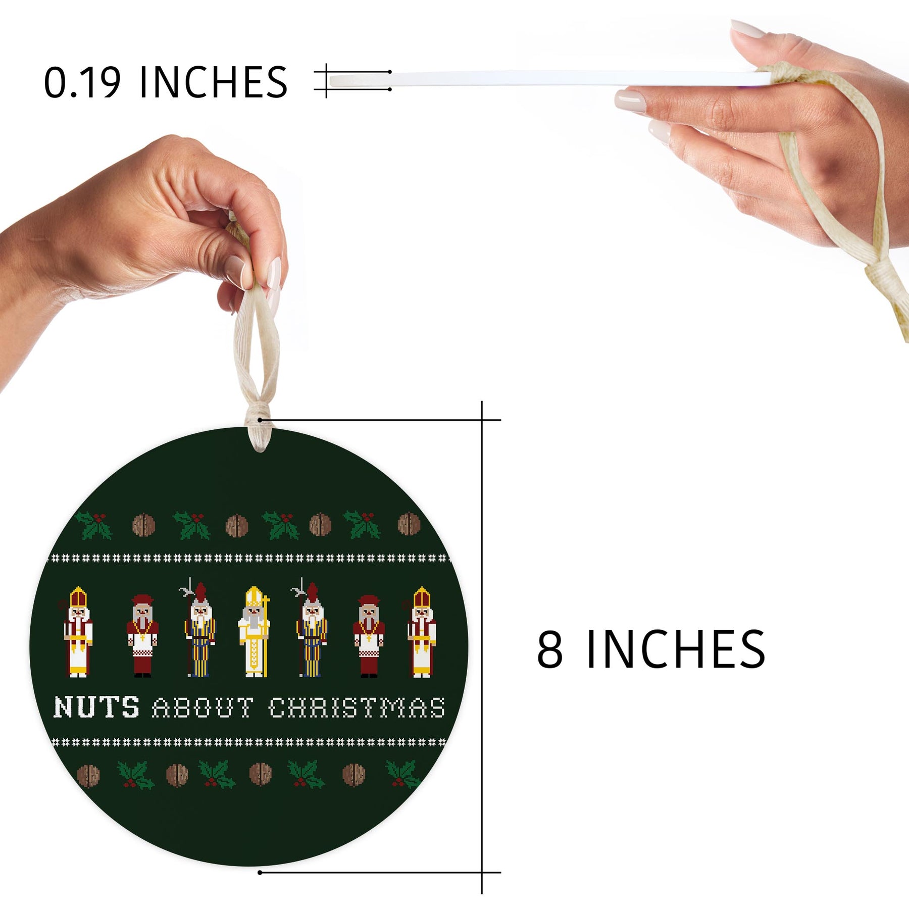 Nuts About Christmas  8" Hanging Sign | Catholic Gifts & Decor-6