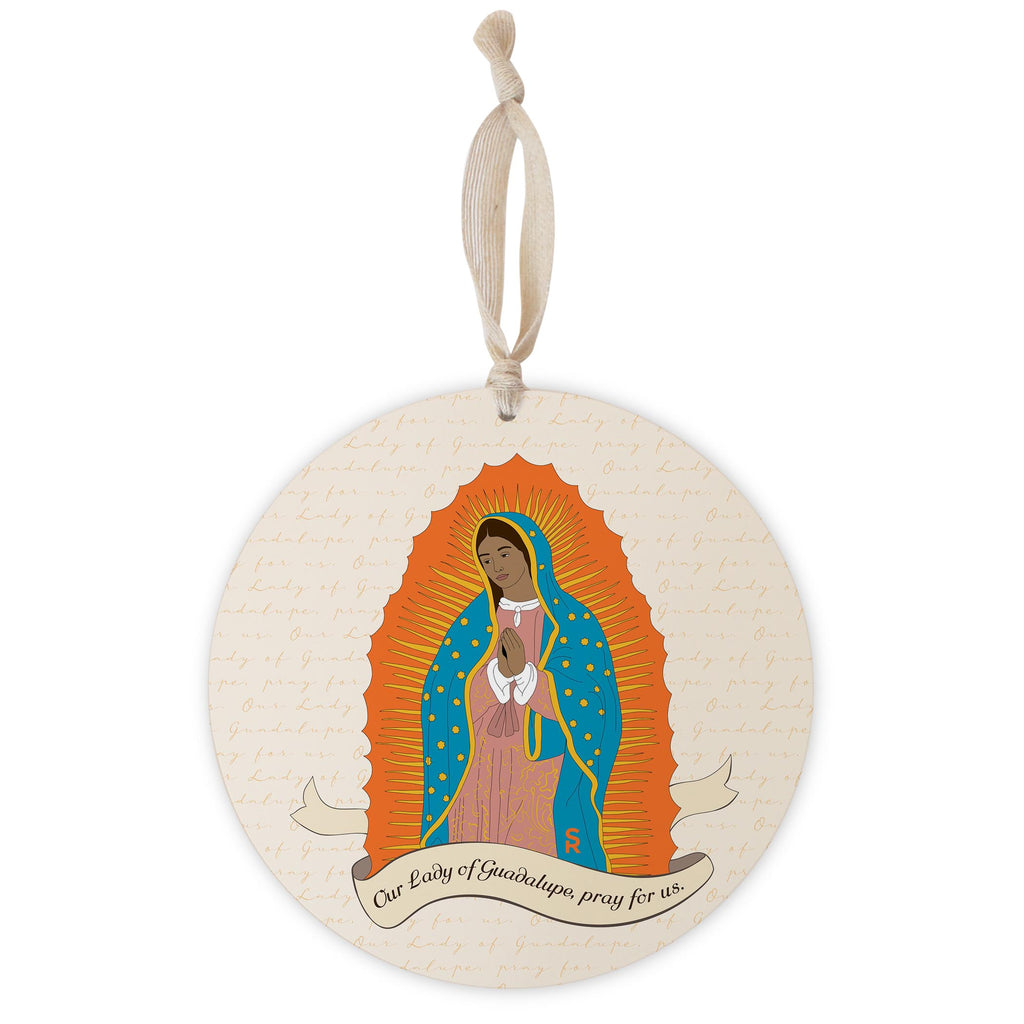 Our Lady of Guadalupe  8" Hanging Sign -0