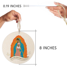 Our Lady of Guadalupe  8" Hanging Sign -6