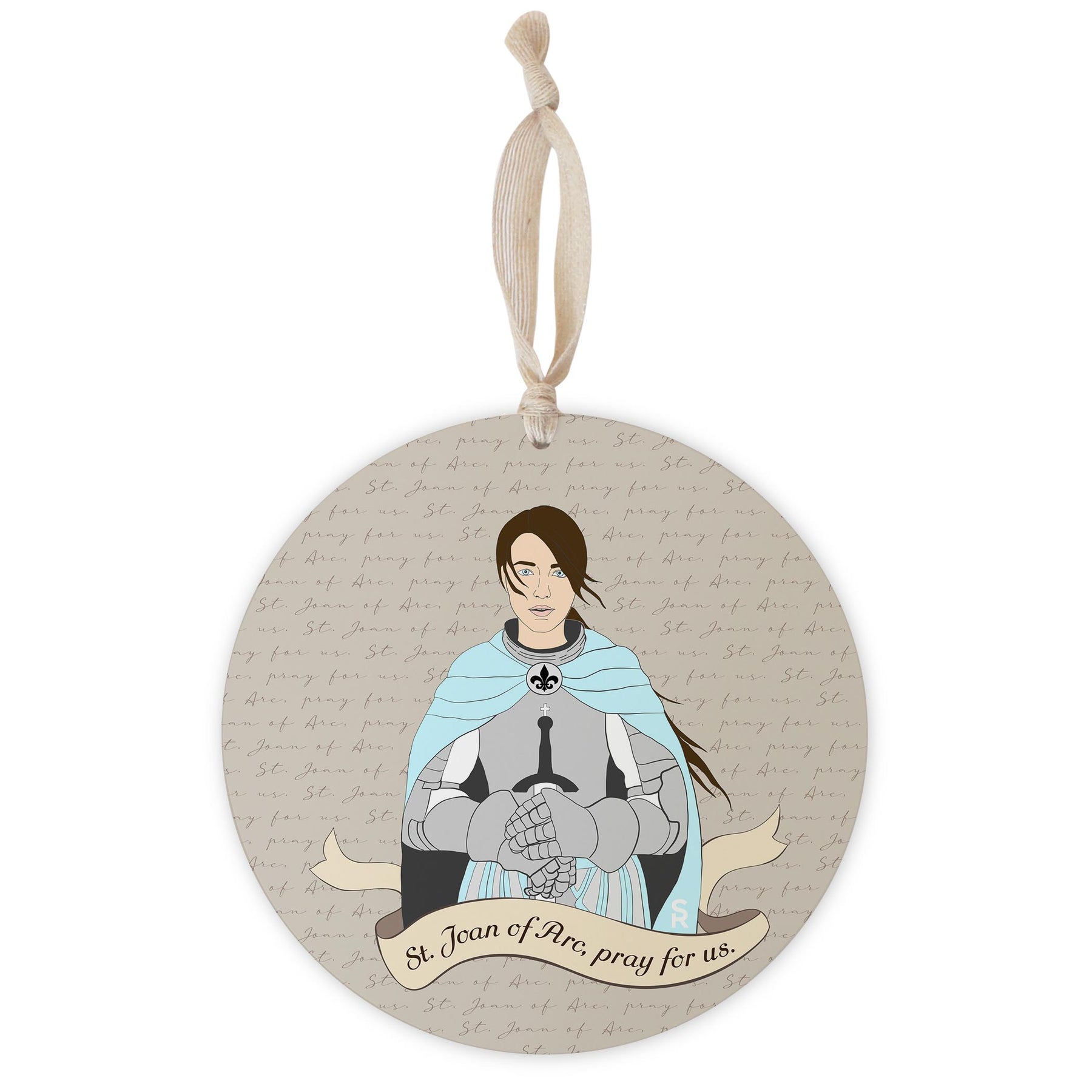 St. Joan of Arc  8" Hanging Sign | Catholic Gifts & Decor-0