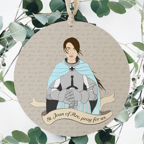 St. Joan of Arc  8" Hanging Sign | Catholic Gifts & Decor-3