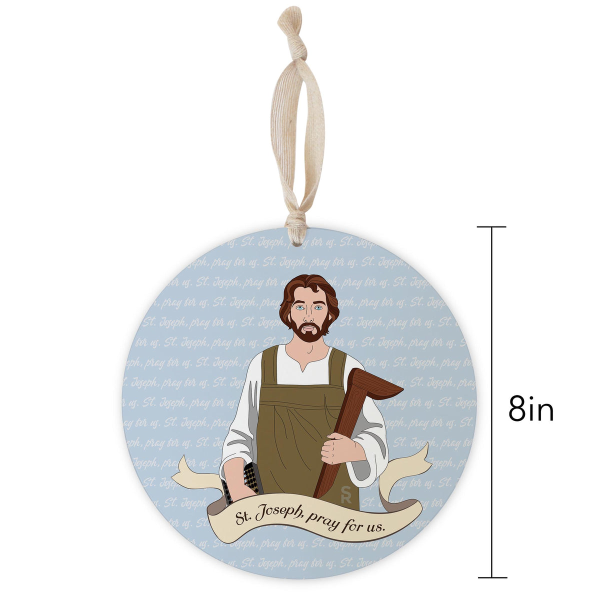 St. Joseph  8" Hanging Sign | Catholic Gifts & Decor-1