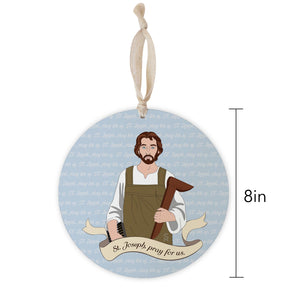 St. Joseph  8" Hanging Sign | Catholic Gifts & Decor-1