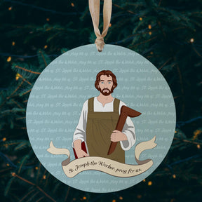 Stjosephtheworker 8" Hanging Sign | Catholic Gifts & Decor-2