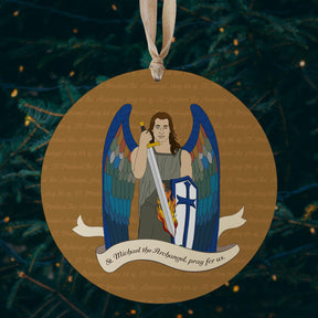 St. Michael  8" Hanging Sign | Catholic Gifts & Decor-2