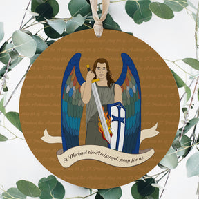 St. Michael  8" Hanging Sign | Catholic Gifts & Decor-3