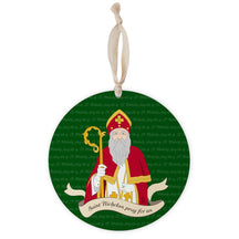 St. Nicholas 8" Hanging Sign | Catholic Gifts & Decor-0