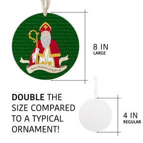 St. Nicholas 8" Hanging Sign | Catholic Gifts & Decor-5