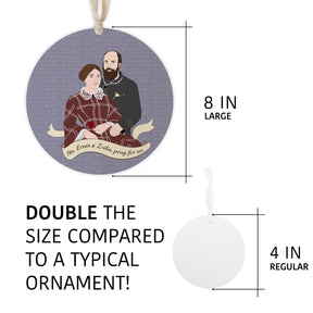 Sts. Louis & Zélie  8" Hanging Sign | Catholic Gifts & Decor-5