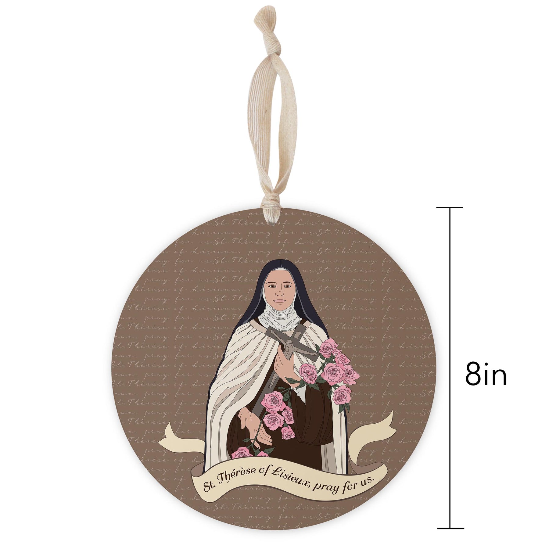 St. Thérèse of Lisieux 8" Hanging Sign-1