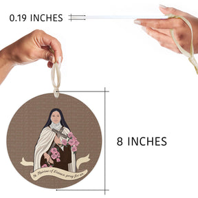 St. Thérèse of Lisieux 8" Hanging Sign-6