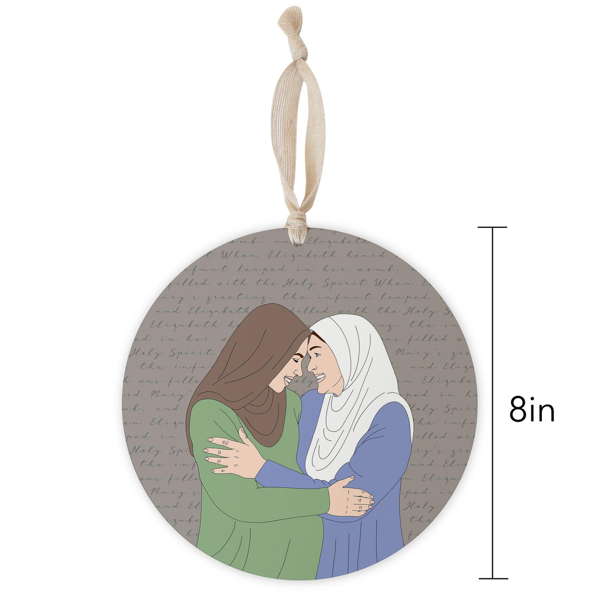 Visitation 8" Hanging Sign | Catholic Gifts & Decor-1