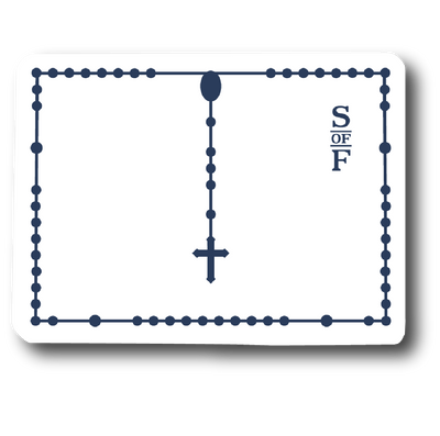 Wyoming Catholic Rosary Sticker