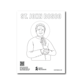 St. John Bosco Coloring Page - FREE Digital Download