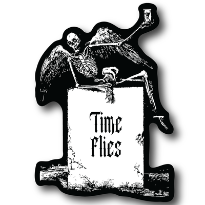 Time Flies - Memento Mori Sticker