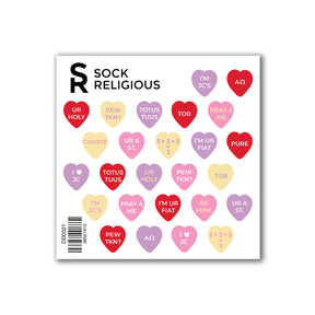 Candy Hearts Sticker Sheet