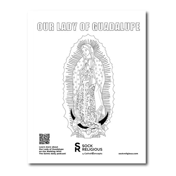 Our Lady of Guadalupe Coloring Page - FREE Digital Download