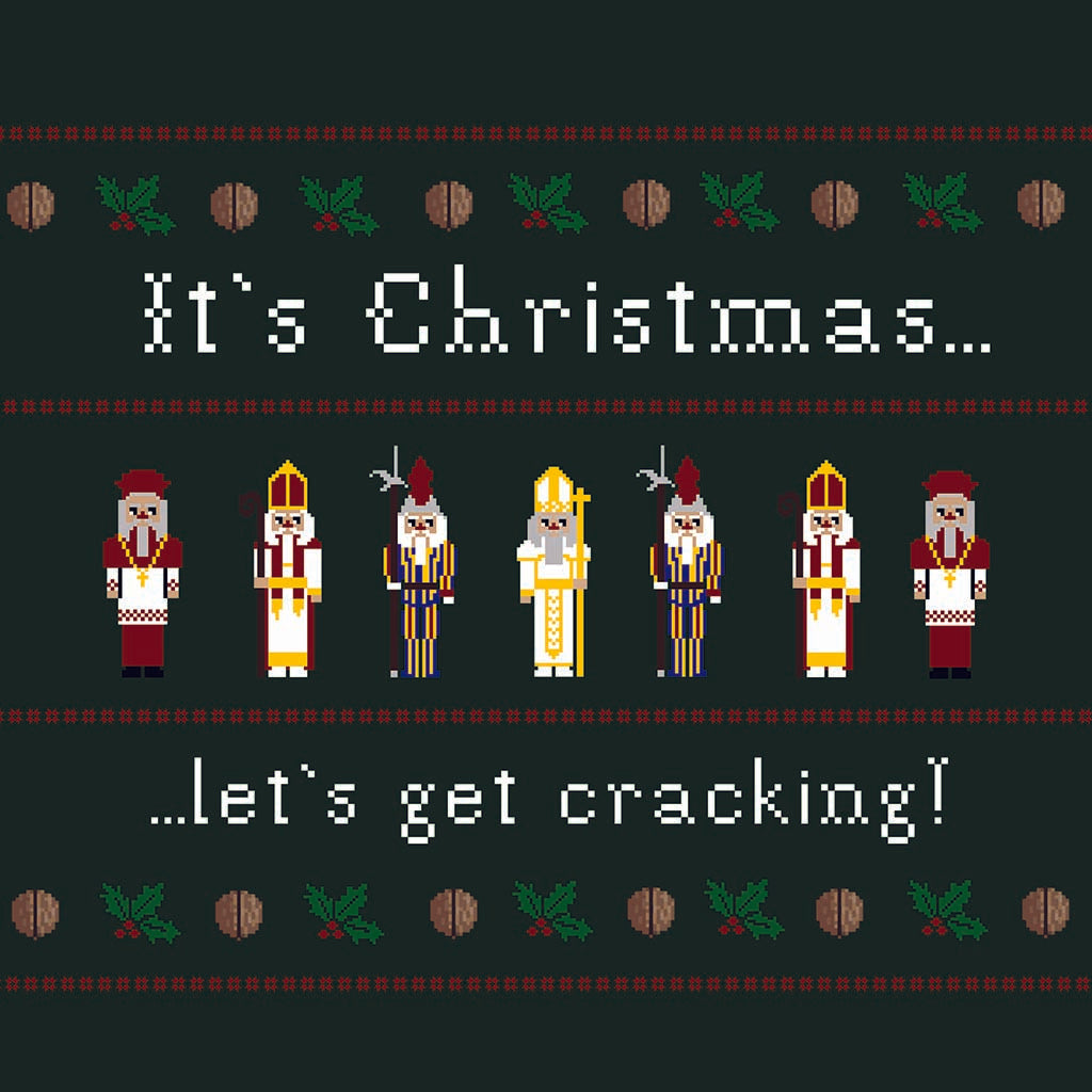 It's Christmas Let's Get Cracking 11.25x11.25 Framed Wood Block | Catholic Gifts & Decor-8