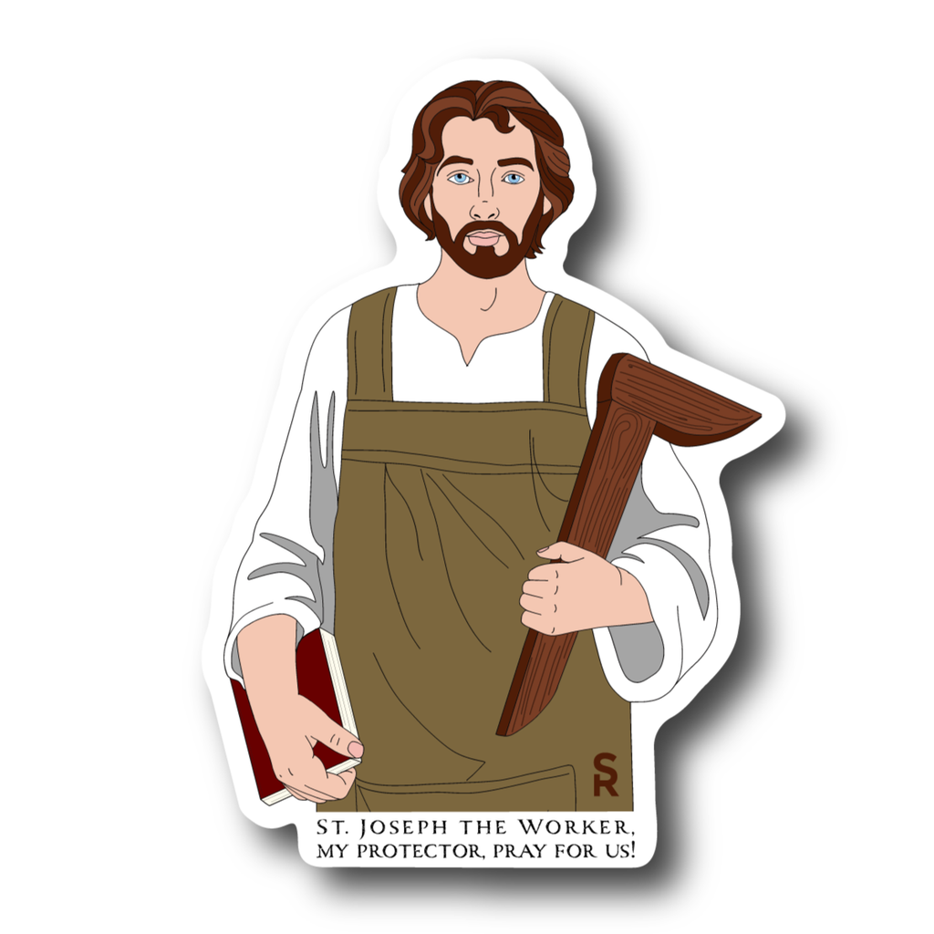 St. Joseph the Worker Sticker