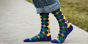 Mardi Gras Adult Socks
