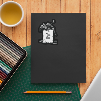 Time Flies - Memento Mori Sticker