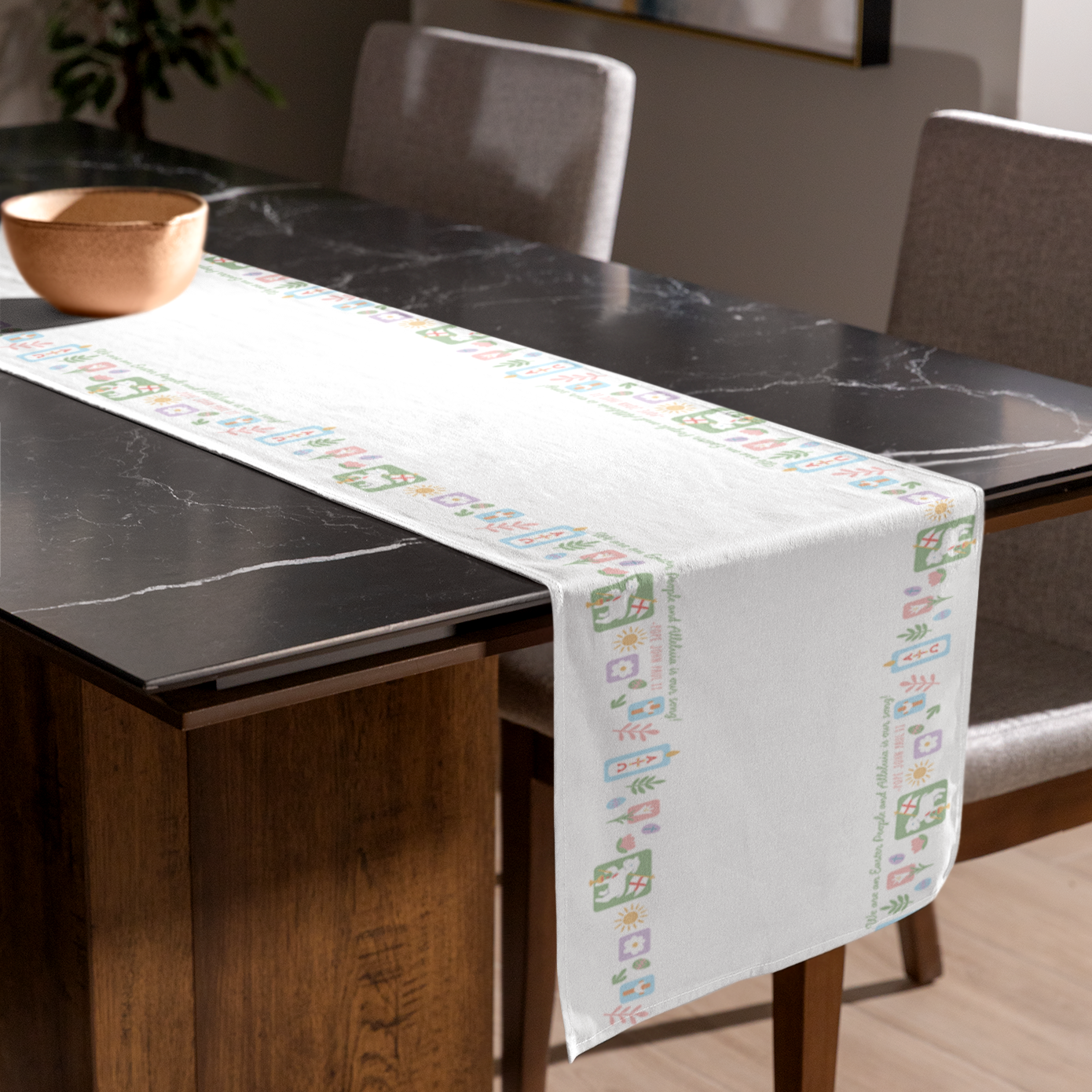 Easter People Table Runner