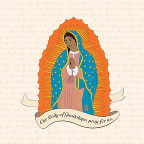 Our Lady of Guadalupe  5x5 Wood Block -7