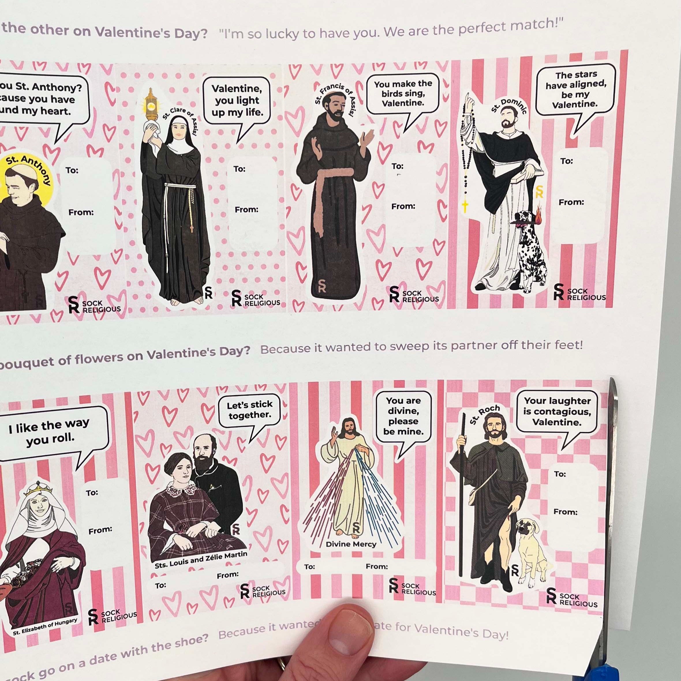Mother Teresa & Friends Valentines (Digital Download)