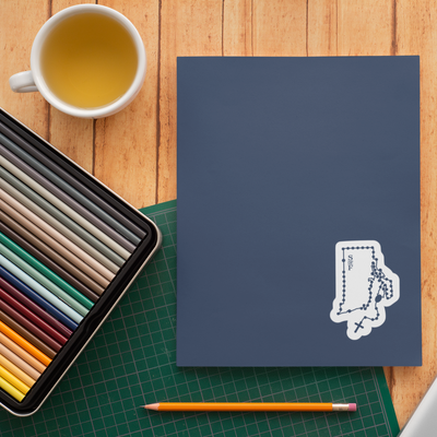 Rhode Island Catholic Rosary Sticker