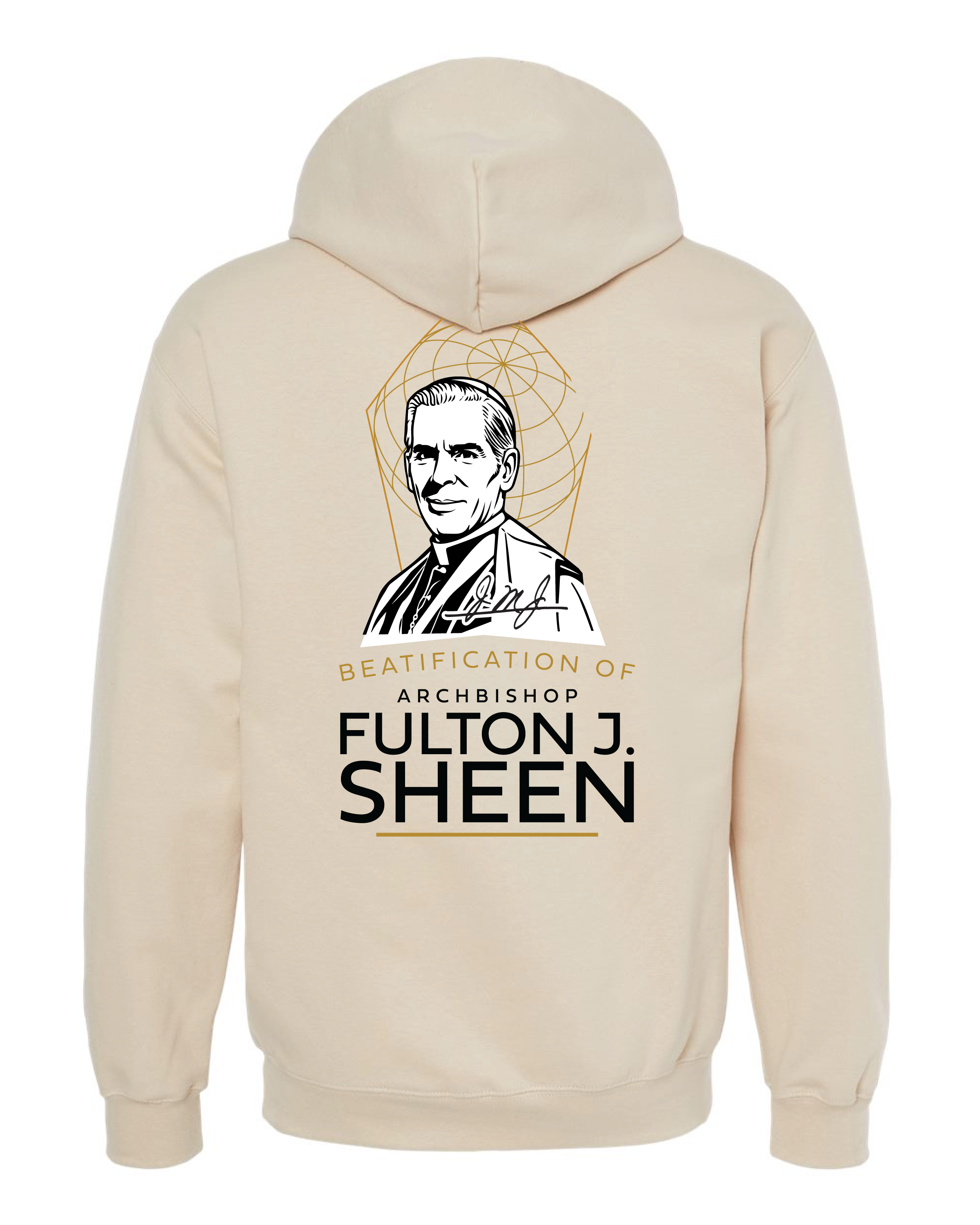 Official Beatification of Fulton Sheen - Skyline Hooded Sweatshirt