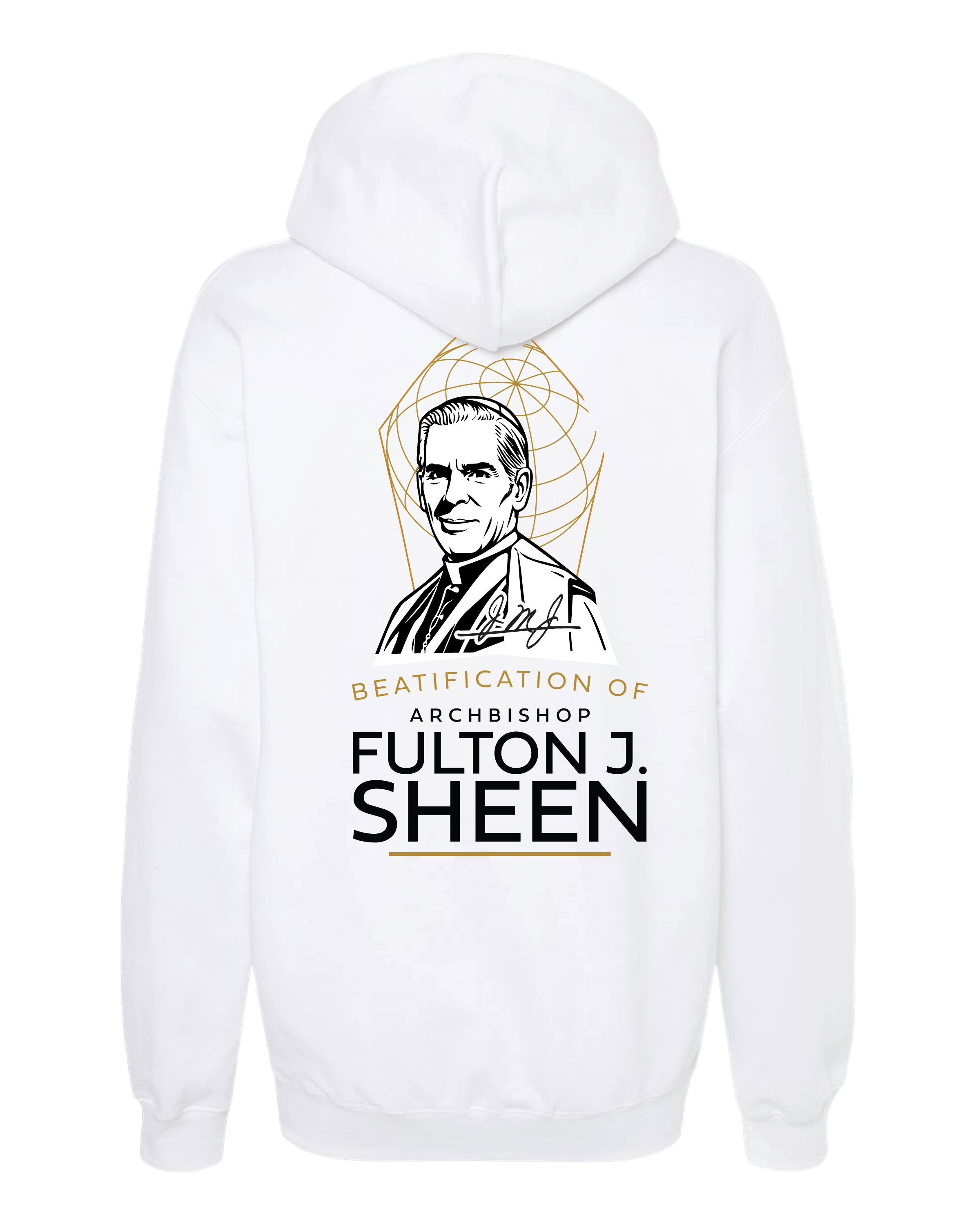 Official Beatification of Fulton Sheen - Skyline Hooded Sweatshirt