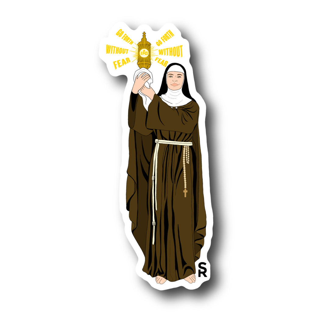 St. Clare of Assisi Sticker