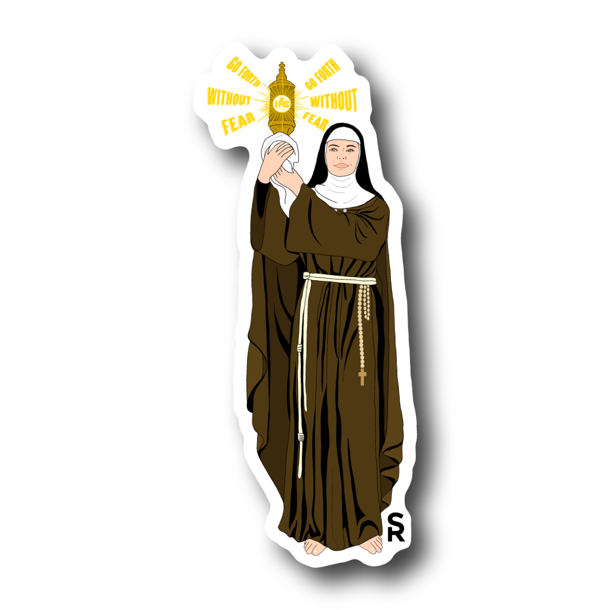 St. Clare of Assisi Sticker 10-pack