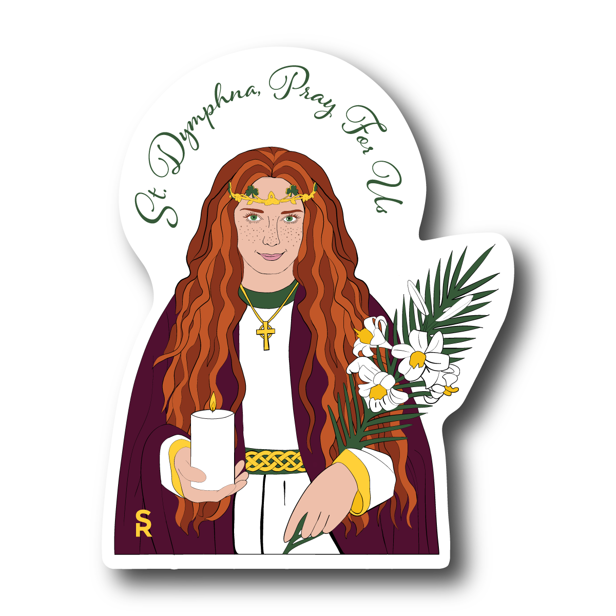 St. Dymphna Sticker