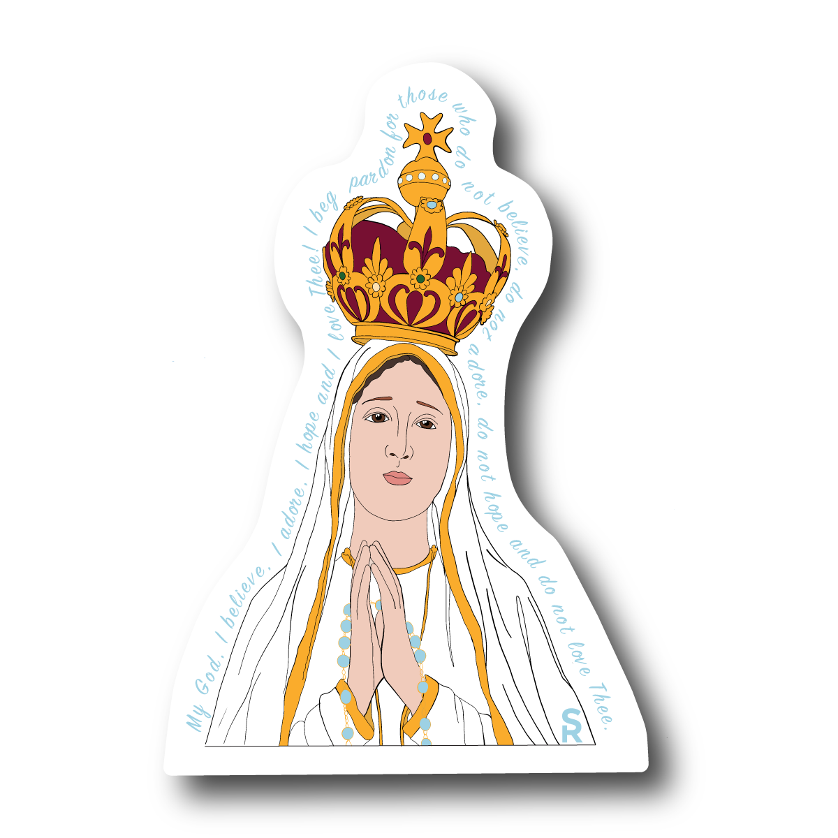 Our Lady of Fatima Sticker 10-Pack
