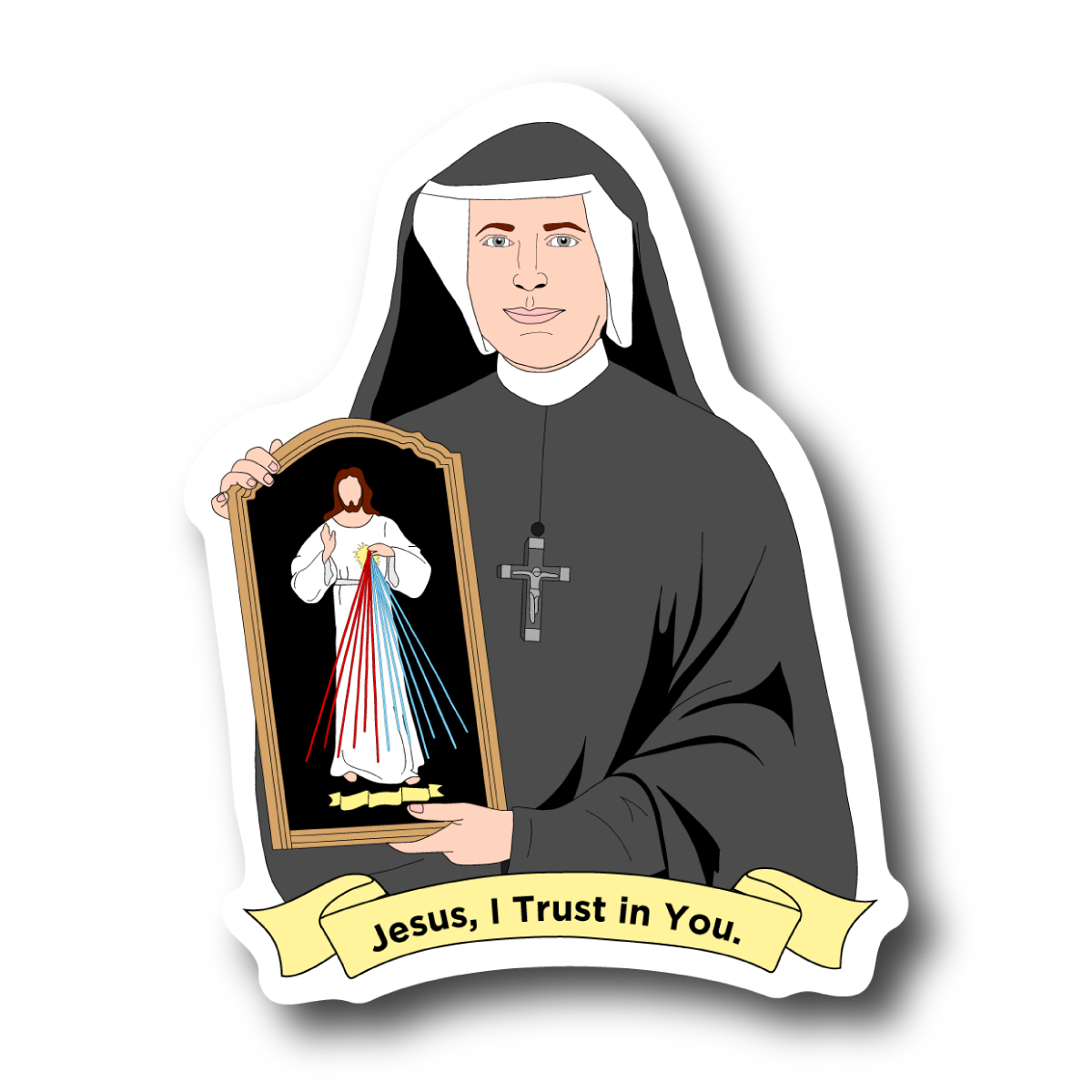 St. Faustina Sticker 10-pack