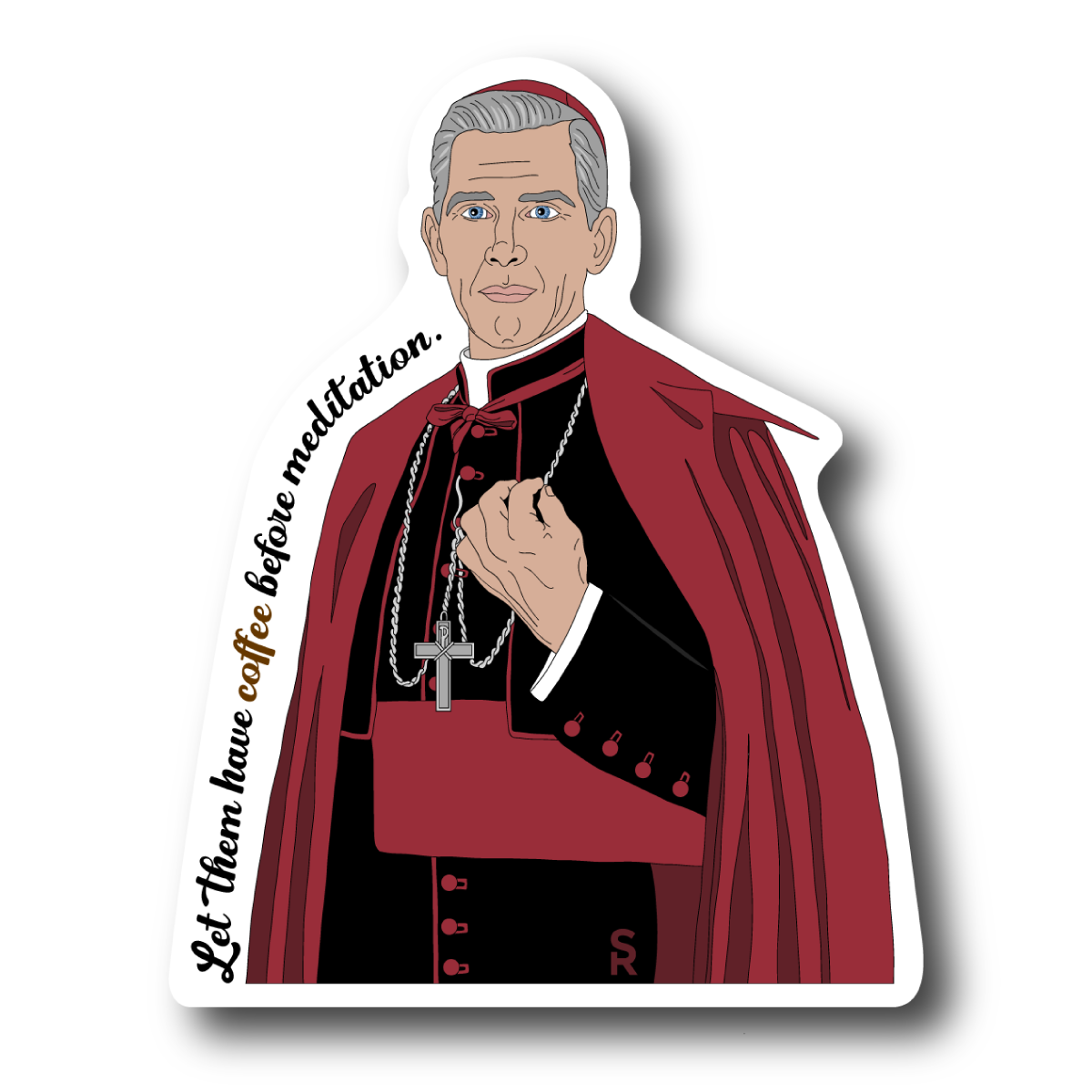 Archbishop Fulton Sheen Sticker 10-pack