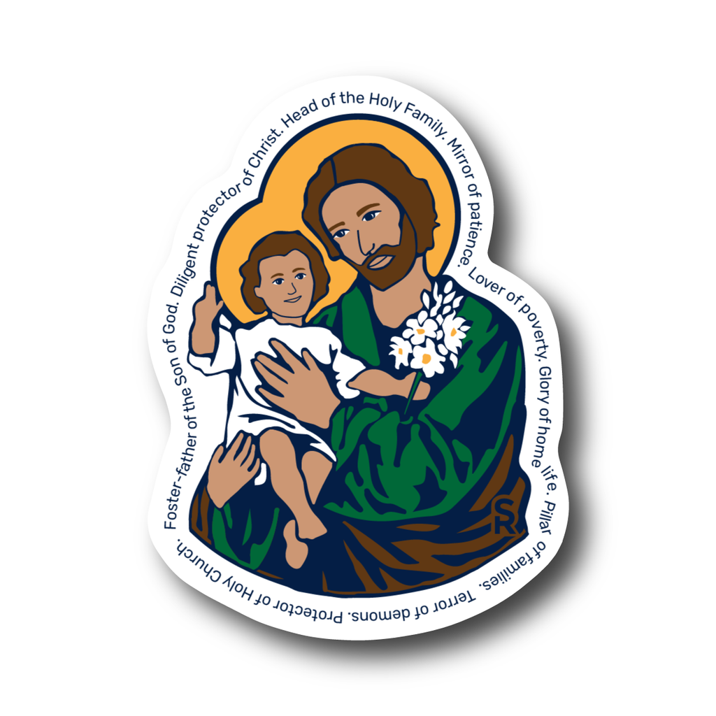 Stephen Joseph Sticker St. Joseph Sticker | Catholic Stickers & Gifts