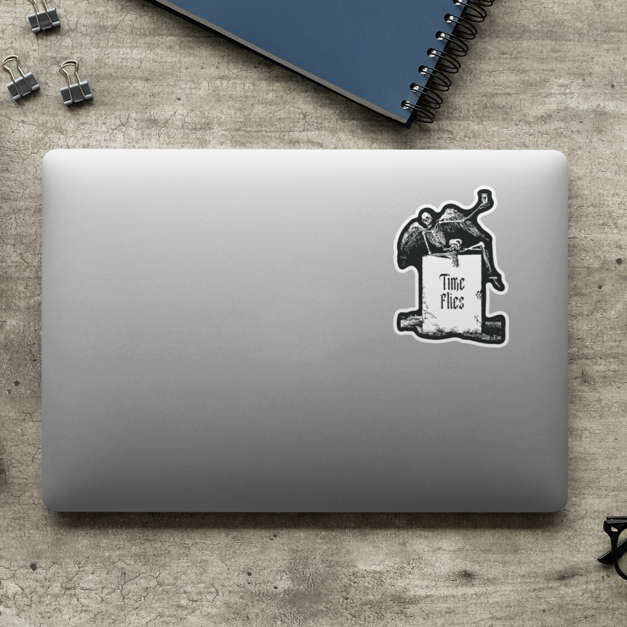 Time Flies - Memento Mori Sticker