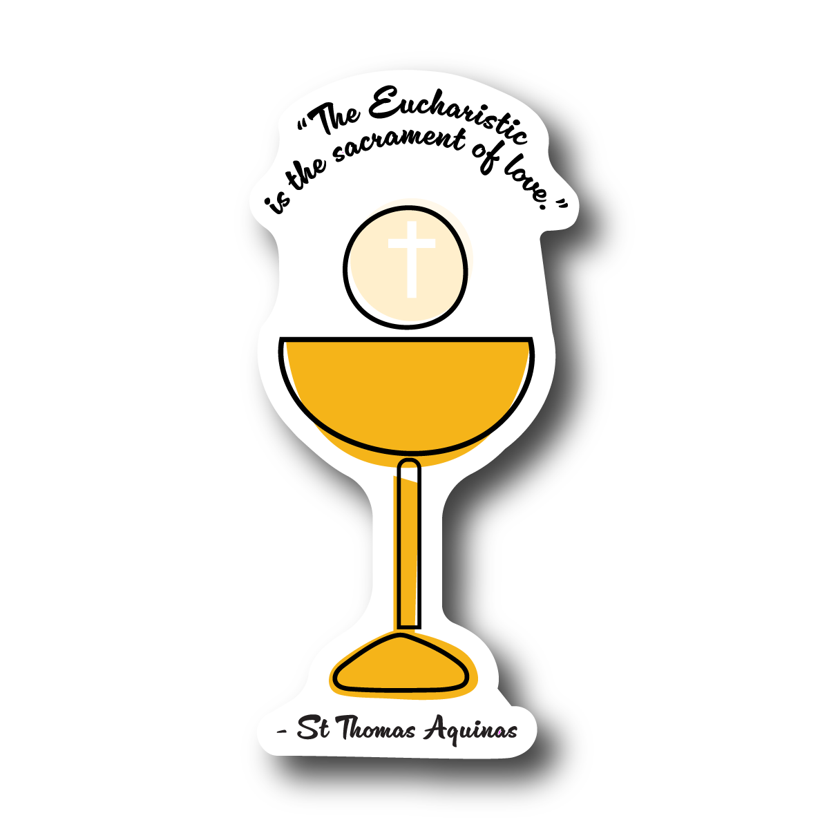 The Sacrament of Love - St. Thomas Aquinas Sticker