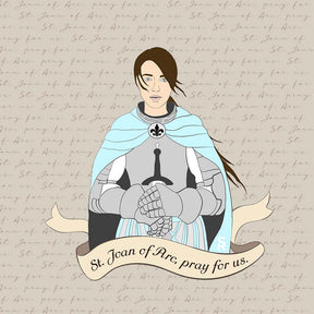 St. Joan of Arc  5x5 Wood Block | Catholic Gifts & Decor-7