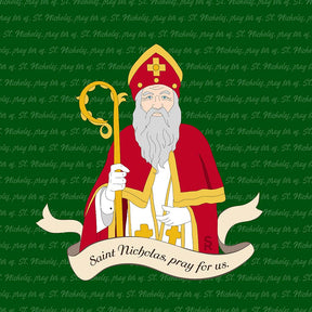 St. Nicholas 8" Hanging Sign | Catholic Gifts & Decor-7