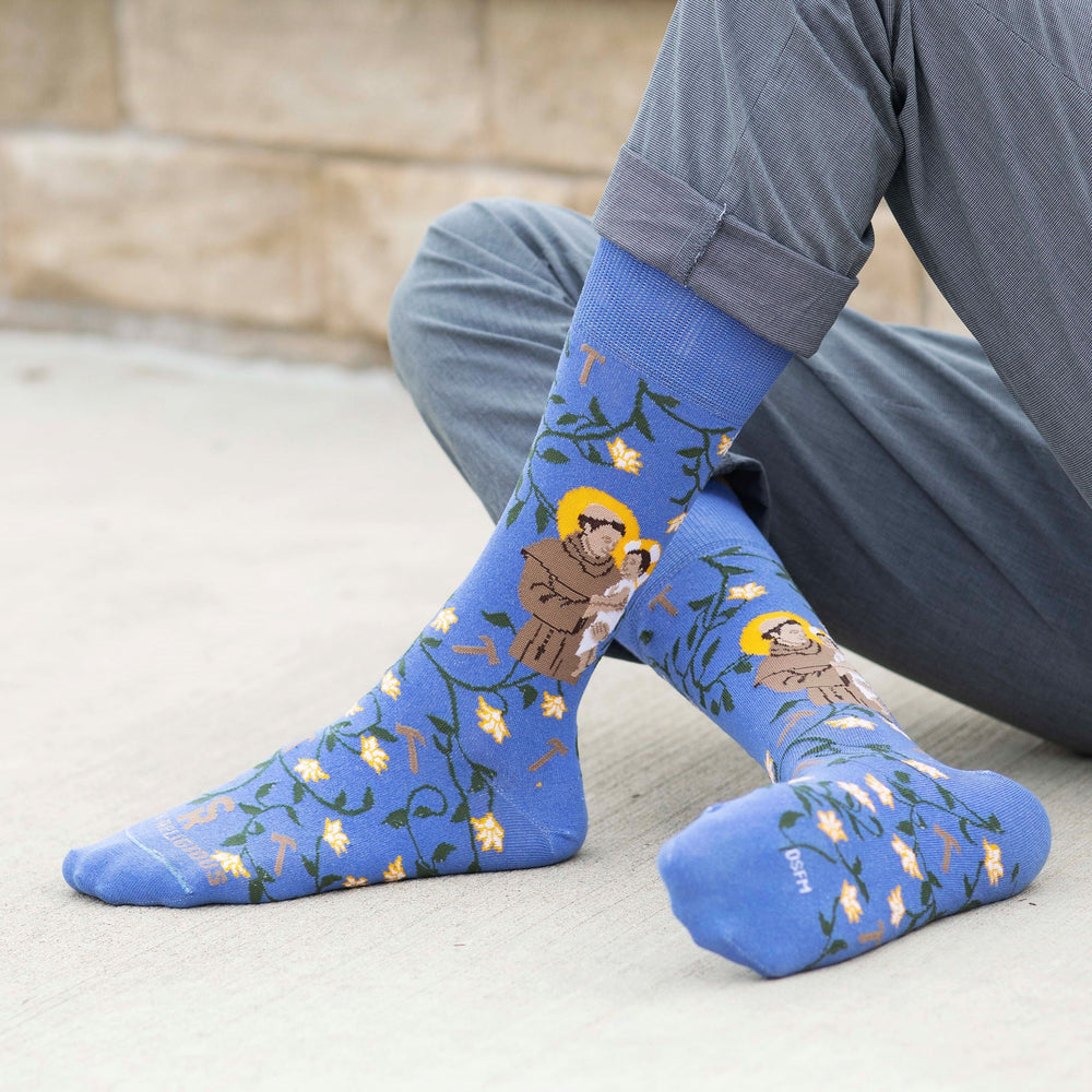 St. Anthony Socks | Sock Religious | Lent Socks , Papal Socks , Pope ...