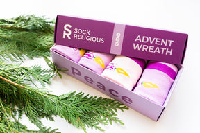 Advent Wreath Adult Socks
