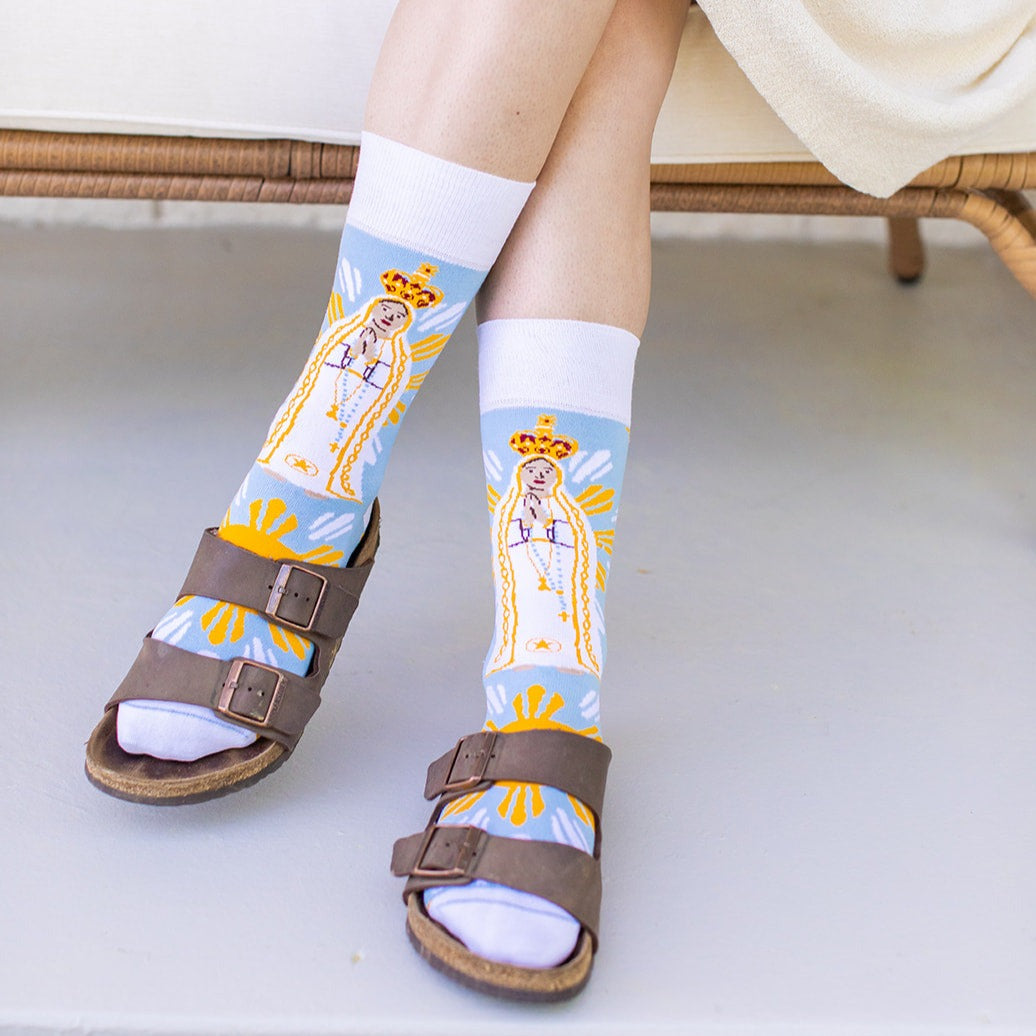 Our Lady Of Fatima Adult Socks