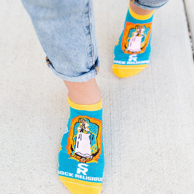 Our Lady of Guadalupe No Show Socks