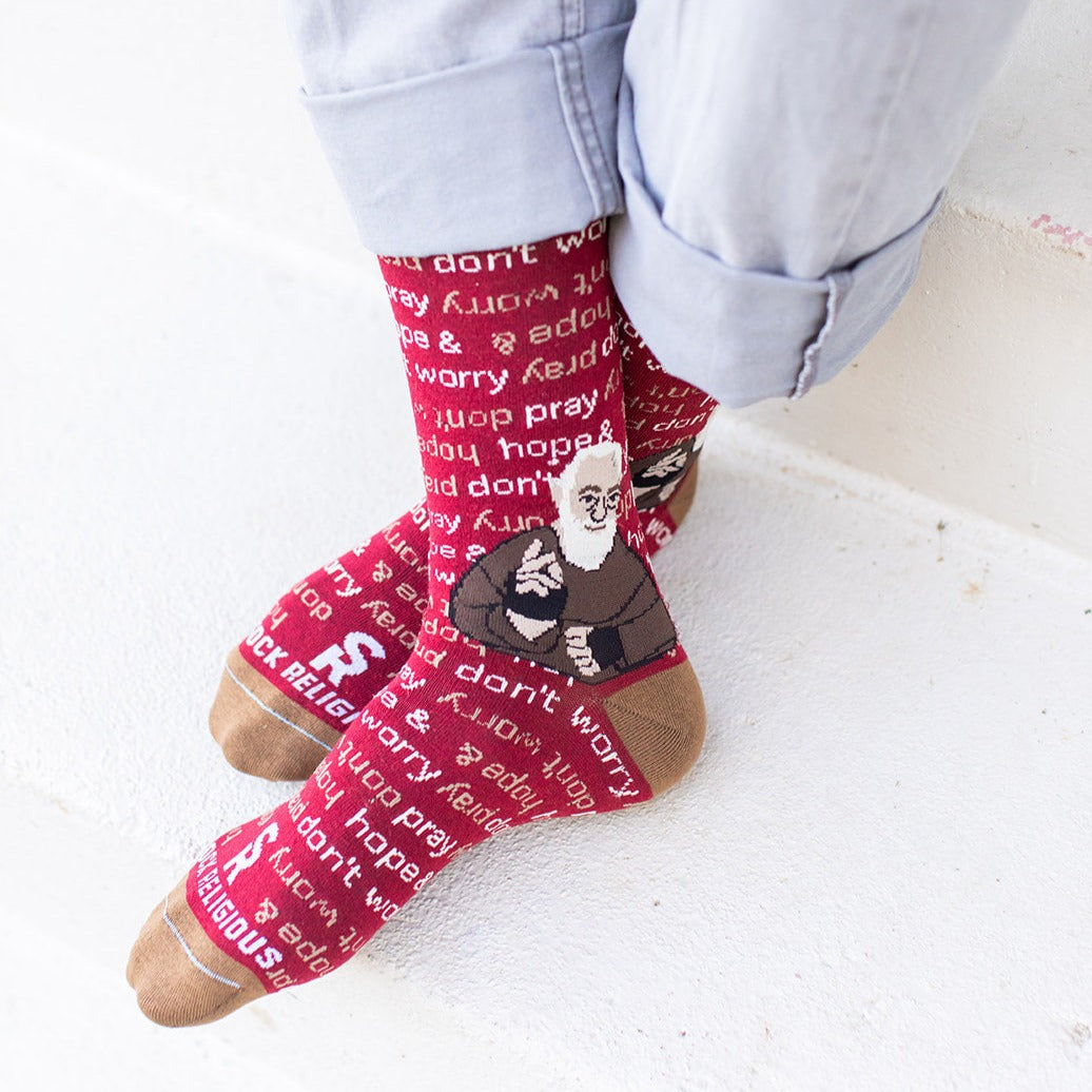 St. Padre Pio Adult XL Socks